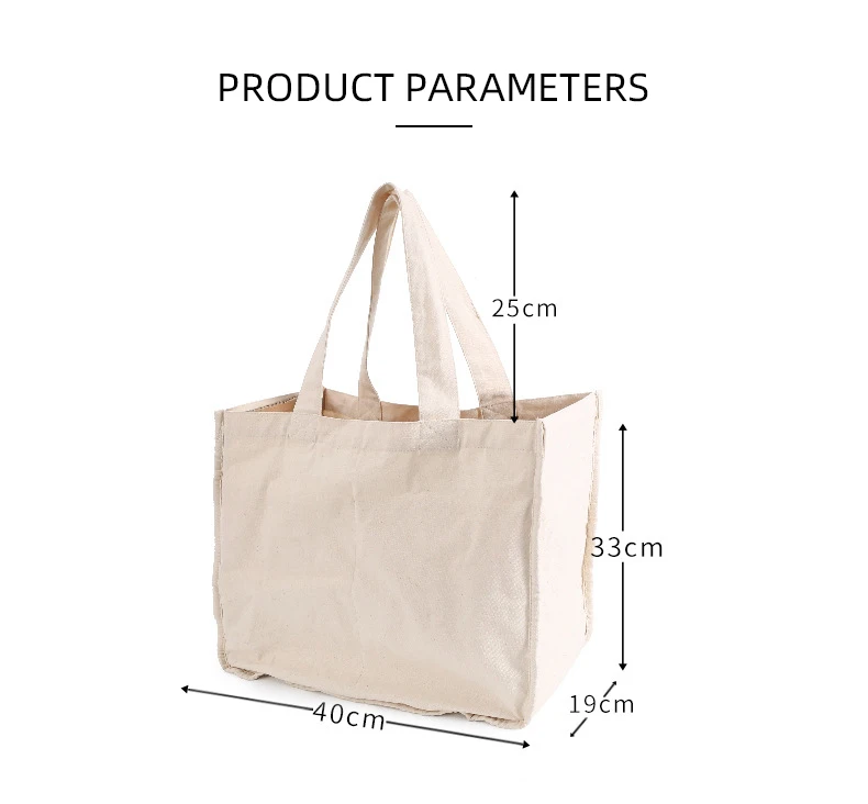 New Arrival Durable Cotton Tote Bag Cheap Personalized Shopping Cotton Canvas Shopping Bags for Women