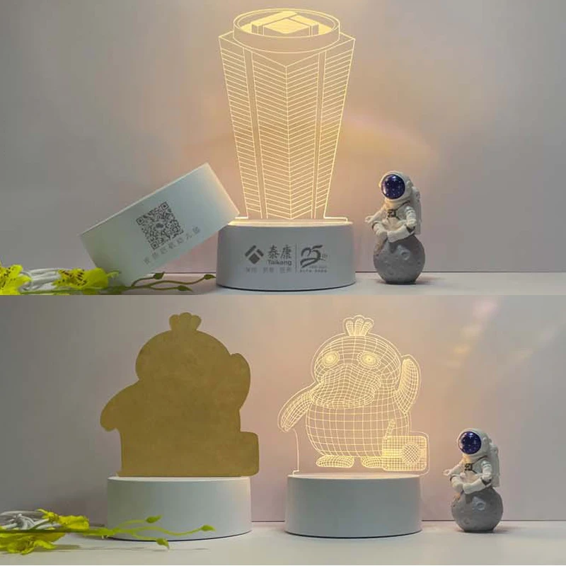 New Electronic Product Creative Gift Led Night Light Christmas Birthday Gift Strange 3d Night Light mothers day gift 2023