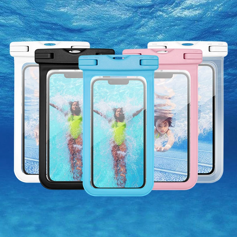 Outdoor Sports Skiing Surfing Travel Transparent Mobile Phone Accessories Pvc Waterproof Bag