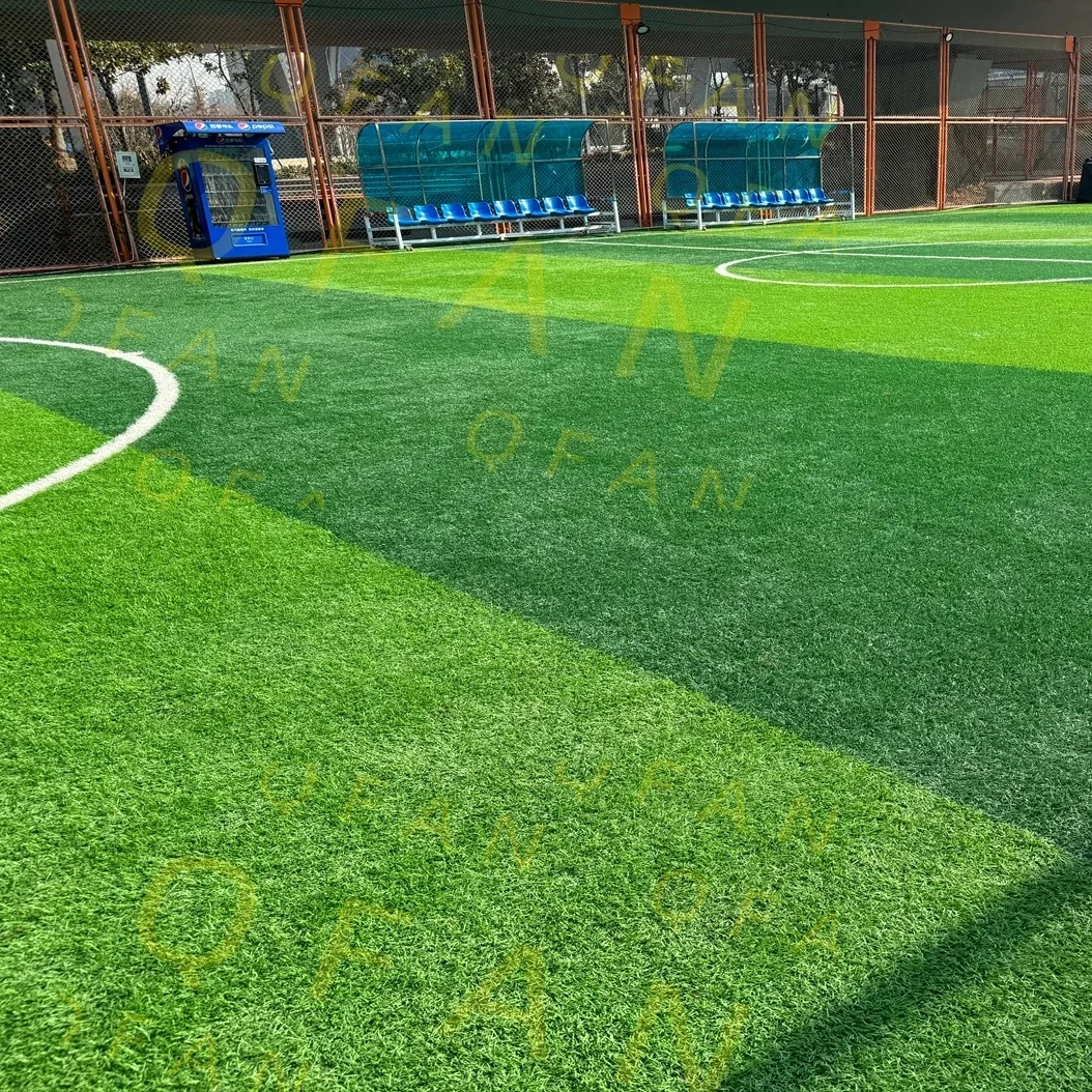 QFAN Factory UV Resistant Synthetic Artificial Turf 15-50mm Grass Soccer Turf Sports Field