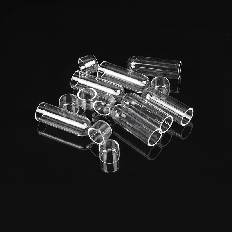 Factory special custom design high purity high temperature resistant optical quartz crystal glass test tube