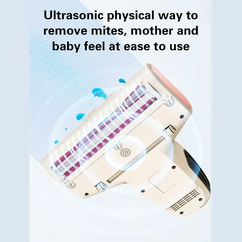 UV Sanitizing Bed Vacuum 500W Household Dual Container Bed Sheet Vibration Vacuum Cleaner Corded Handheld Couch Cleaner
