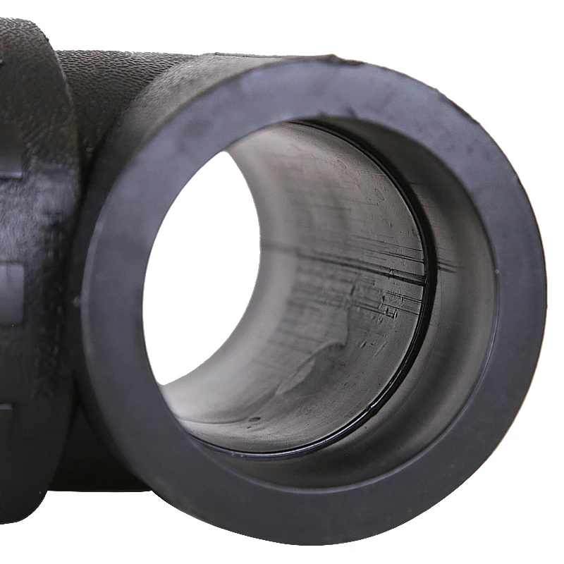 Factory Price HDPE Tube Pipe Fittings Pipe Fittings Hdpe Hot Melt Tee For Gas System