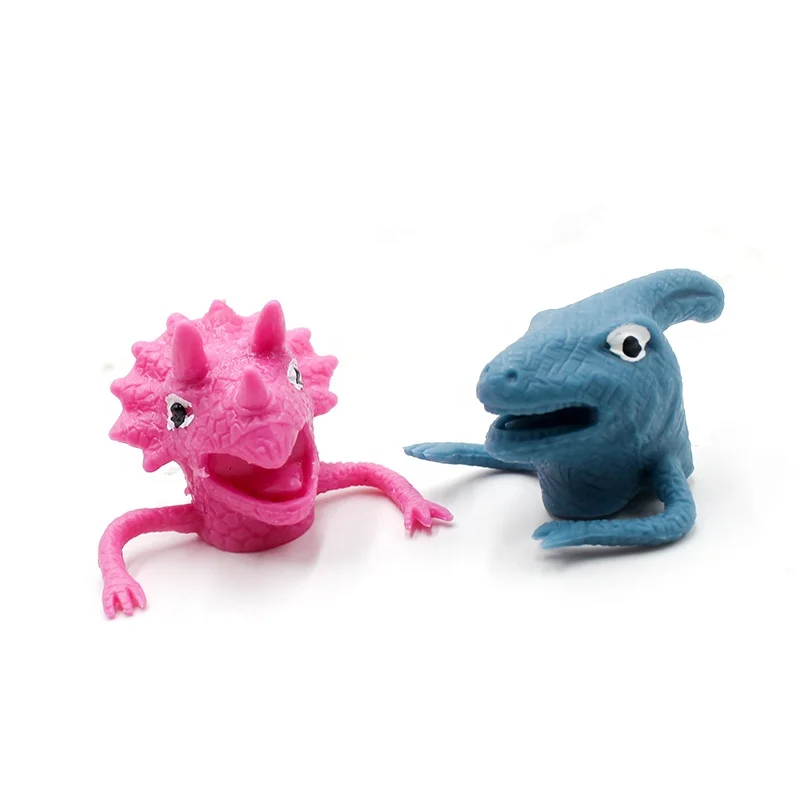 Finger Puppet TPR Dinosaur Finger Toy Animal Finger Puppet Doll