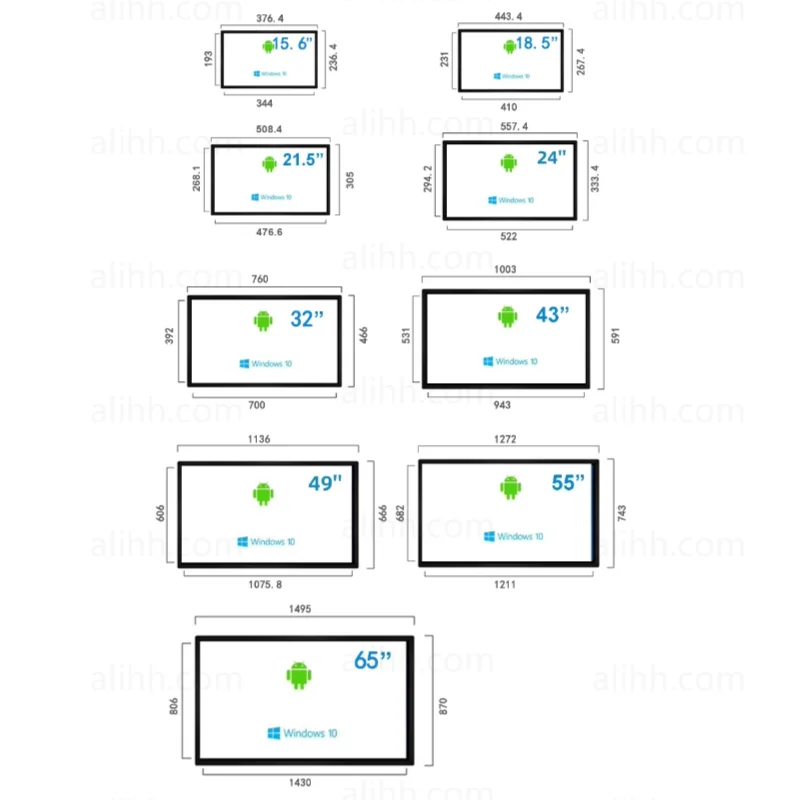 Android OS 11 0 смарт-дисплей 15 6 18 5 21 24-дюймовый дисплей цифровой плеер рекламный экран медиаплеер G + сенсорный рекламы