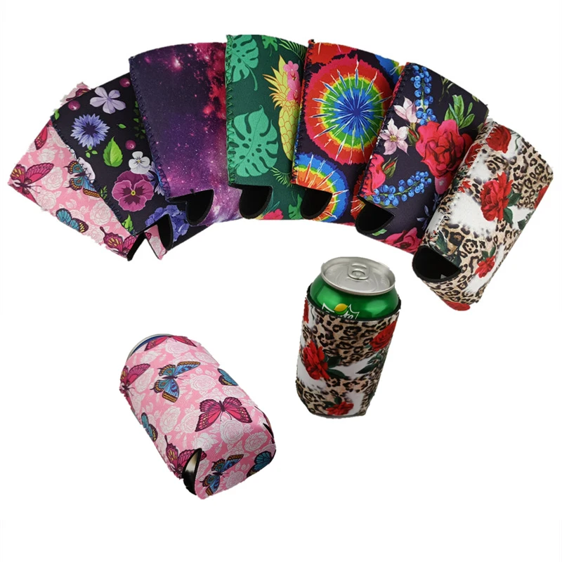 Wholesale Custom Printing Logo 12oz Tube Holder Neoprene Iced Can Cooler