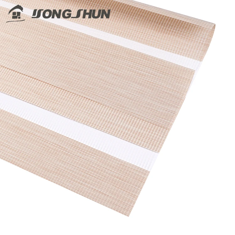 Elegant Decoration Blackout 100% Polyester Zebra Shades Blinds Fabric Roll For Window