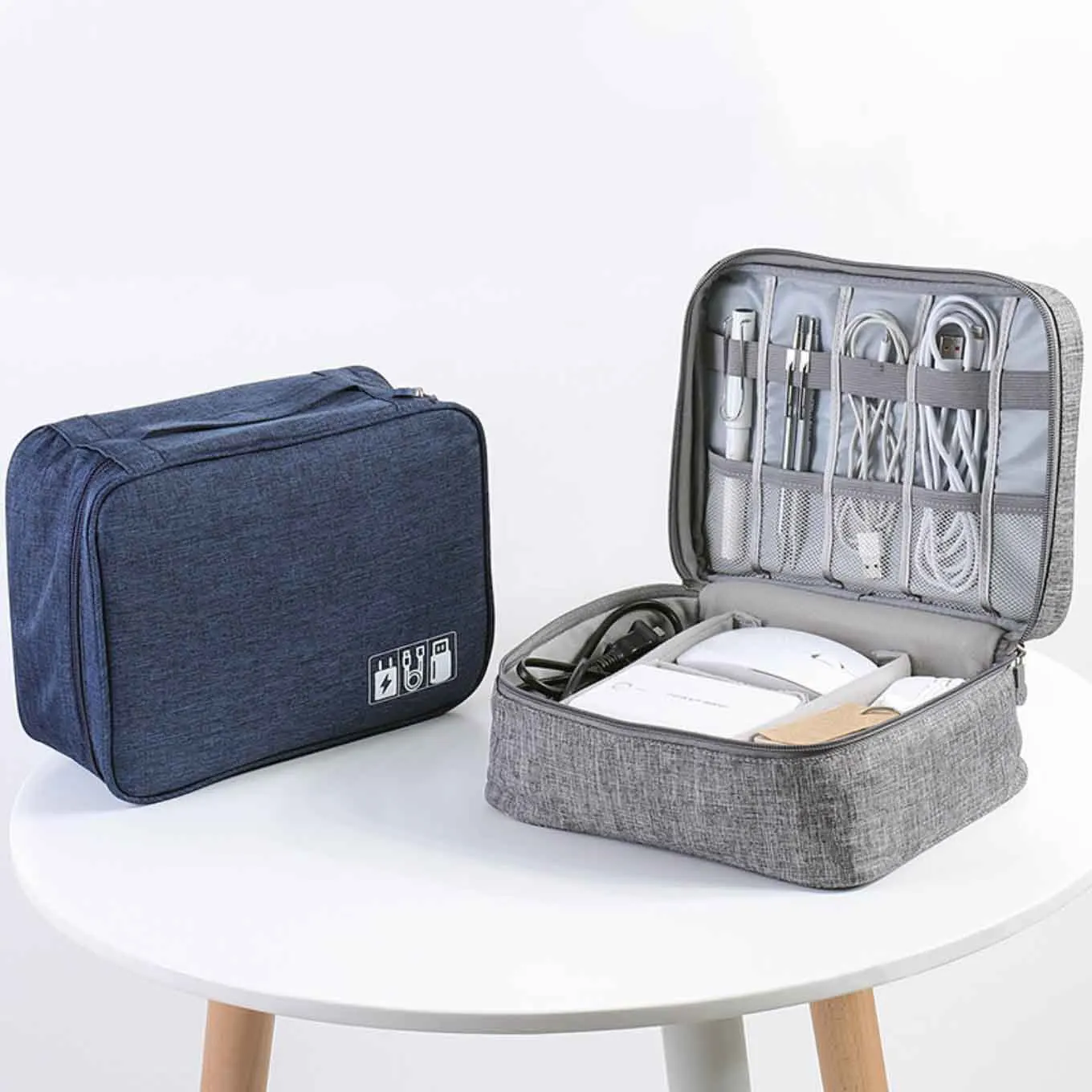 Digital data cable storage bag power cable charger treasure tablet computer protective cover multifunctional earphone wire bag