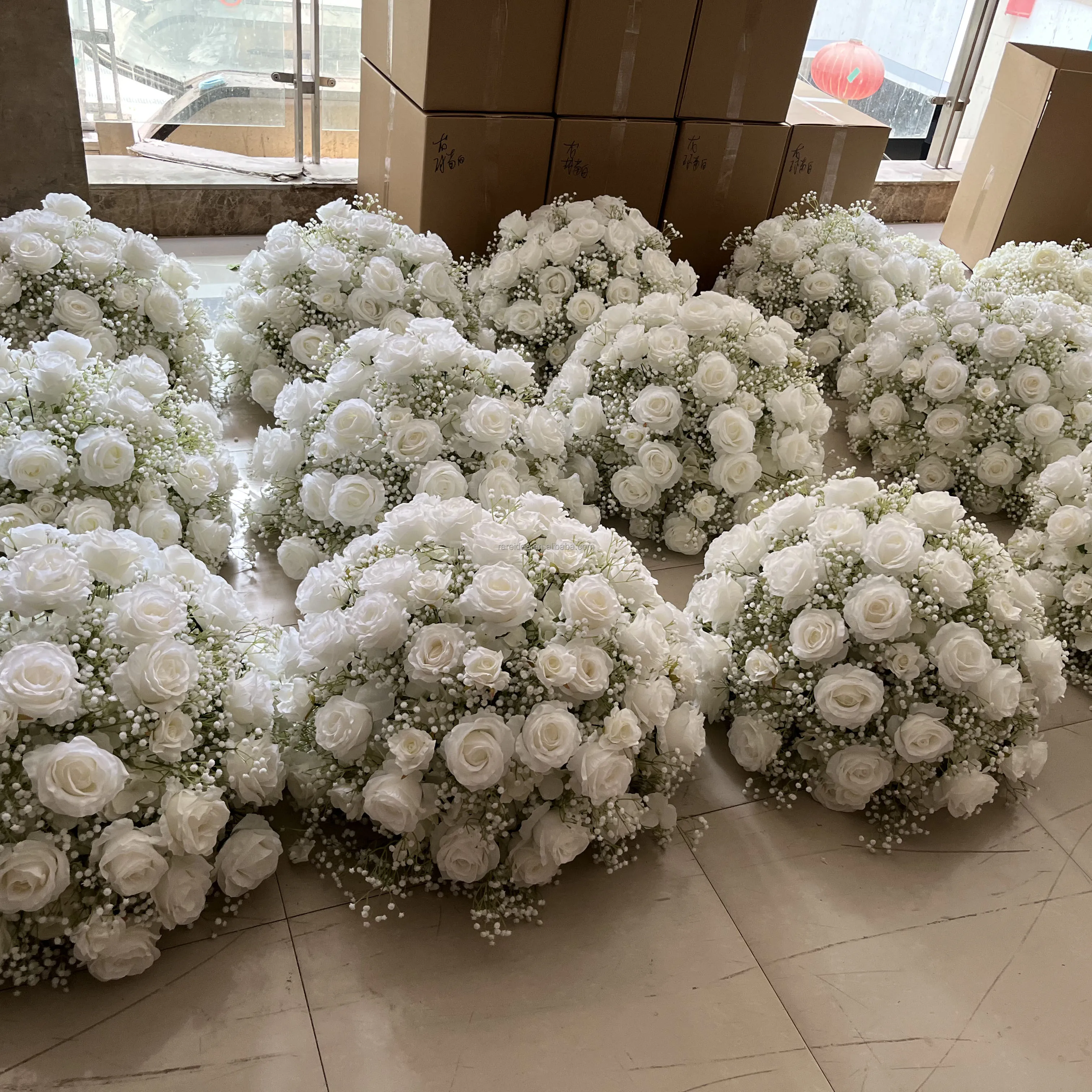 Decorative Table Baby Breath Arrangement Wedding Decoration Ball Artificial Gypsophila Flower Ball Centerpiece