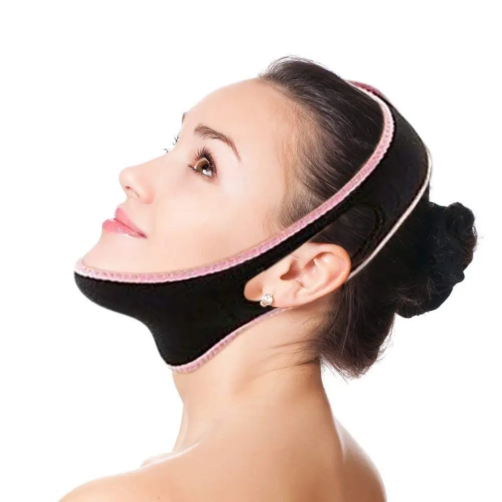Reusable Face Slimming Strap Double Chin Reducer V Line Mask Chin Up Patch Face Lift Tape Neck Bandage V Shaped Belt