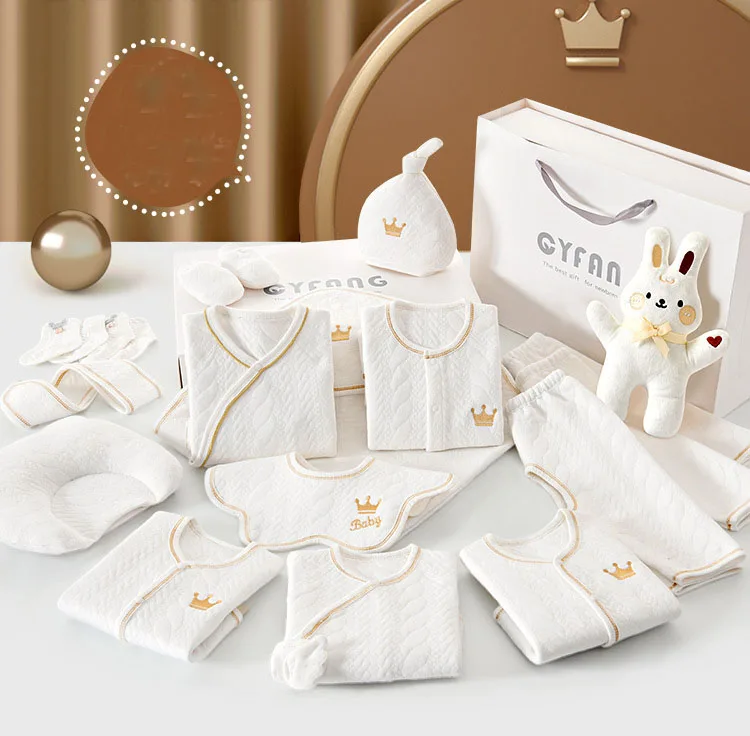Newborn Layette for Boys or Girls advanced technology baby clothes gift box set 15pcs with Accessories