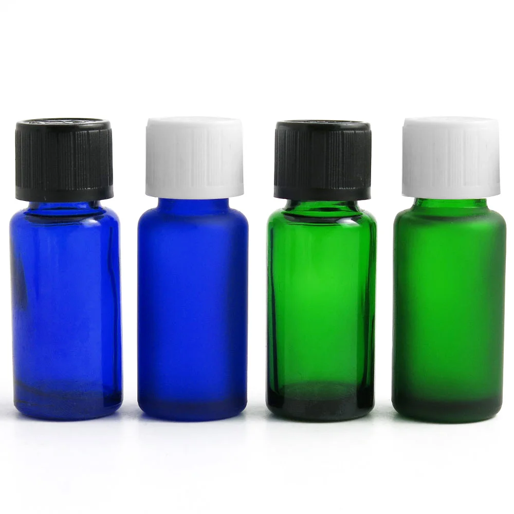 Manufacture Frosted Amber Clear Green Blue 15mL Glass Essential Oil Bottle Personal Care Syrup Liquor Glass Bottle