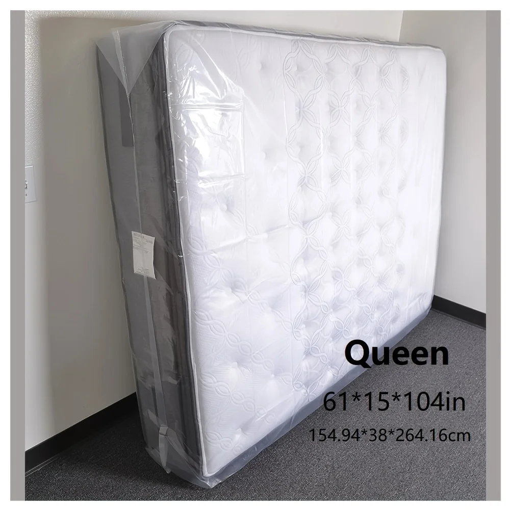 Waterproof and Dustproof Moving and Storage Heavy Duty Clear Plastic Mattress Cover