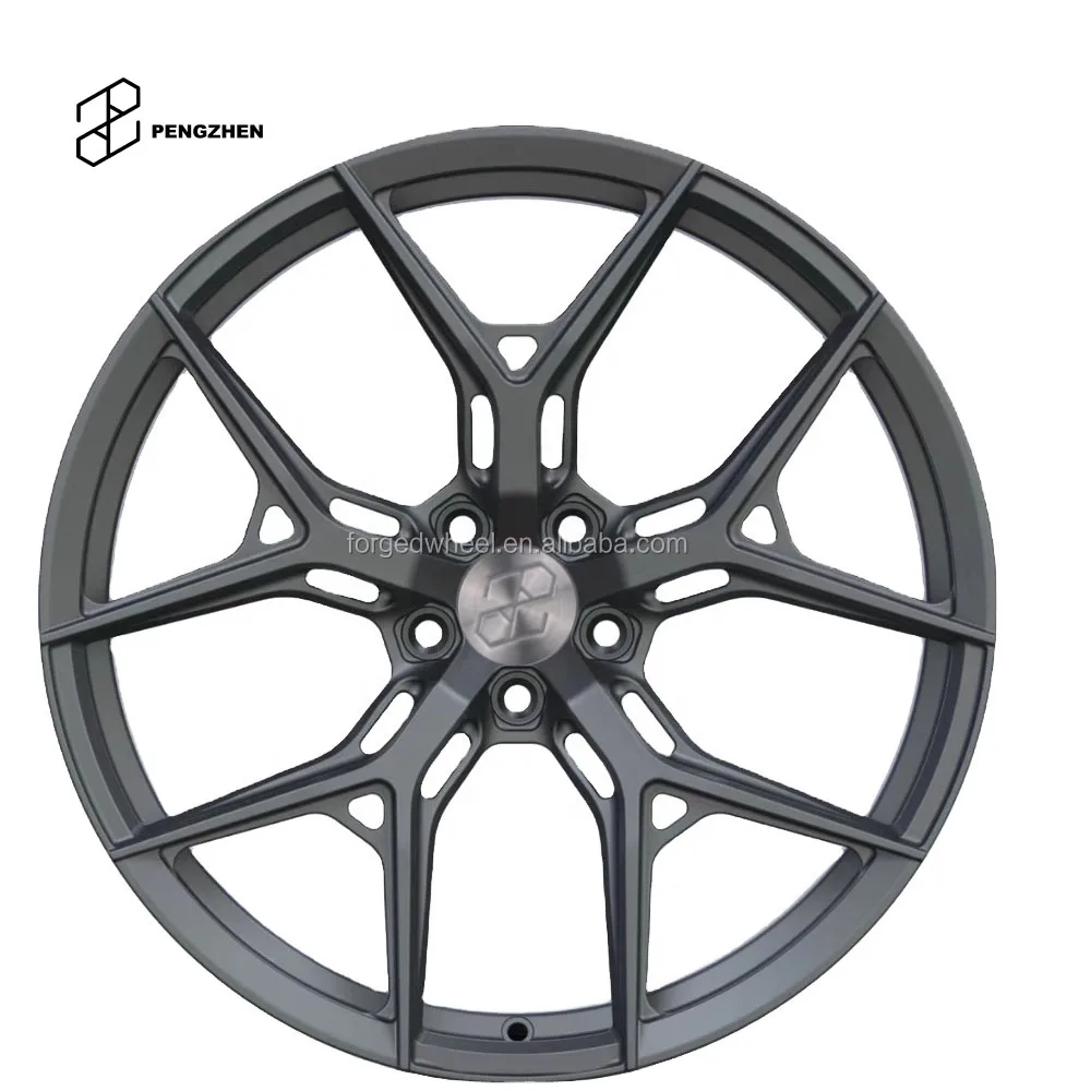 Pengzhen  hotsale customized factory price 5 Hole Passenger Car Wheels 20 inch black 5x114.3 rims for Nissan