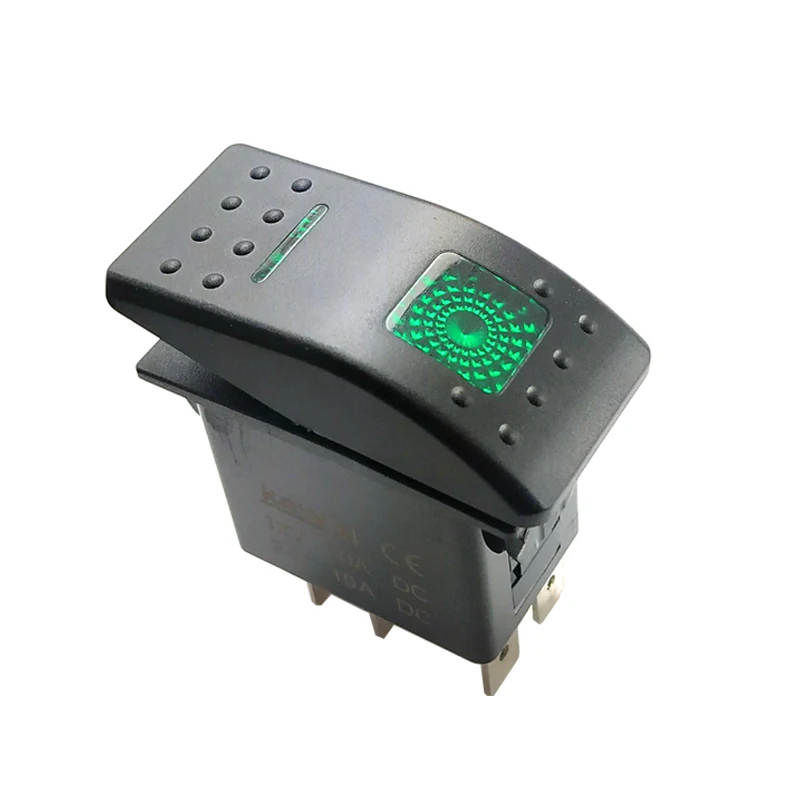 high quality winch carling boat illuminated laser engrave rocker switch 5pins SPST