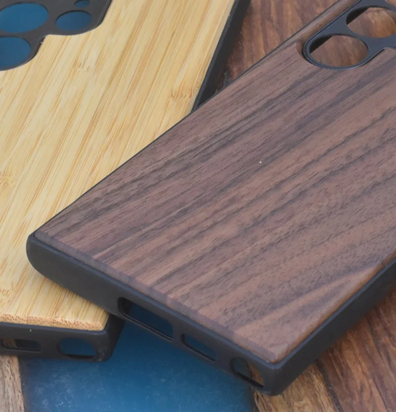 Real Wooden Mobile Phone Case For Samsung Galaxy S23 Wood Phone Cover case For Samsung Galaxy S23 Ultra S23 Plus Wood Case