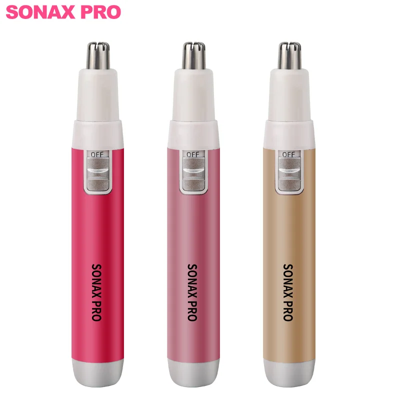 
Portable Battery Operated Pink Home Use Women Design Hair Remover Hair Cutting Machine Nose Hair Trimmer 