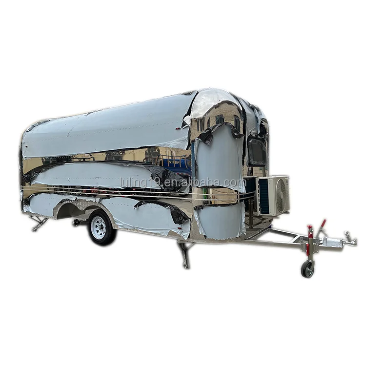 China Supplier Street Mobile Food Cart / Fast Food Truck / Airstream Food Trailer