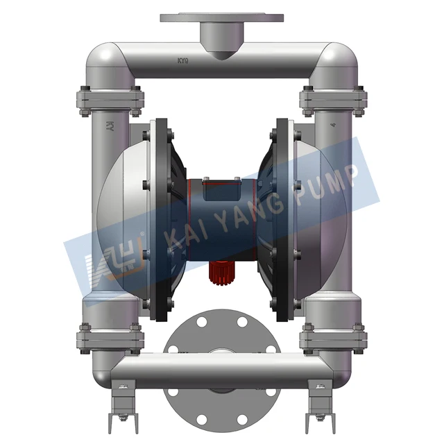 Stainless Steel 316L Pneumatic Double Diaphragm Pump The Flow Data Is Based On The Water Test