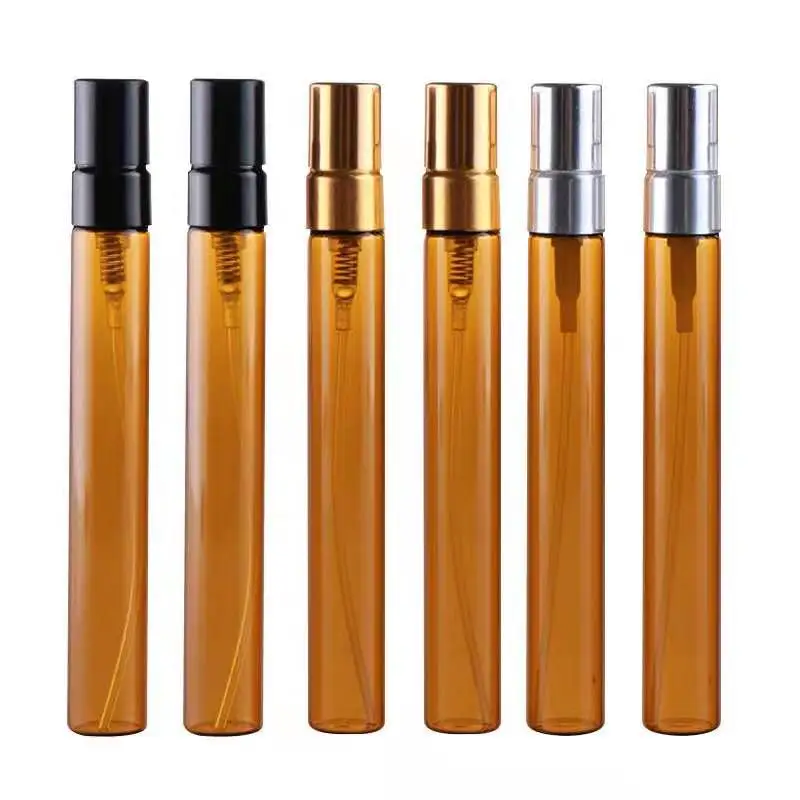 Wholesale 2ml 3ml 5ml 10ml Mini Glass Perfume Tester Amber Spray Perfume Bottle