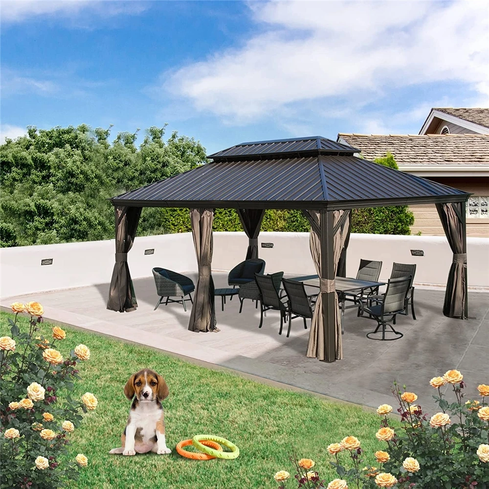 New design ext rieur octogonal 3*4 gazebo 16 x 20 with CE certificate