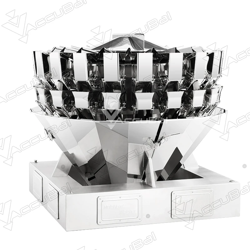 Full automaticshort-grain rice packing machine vertical granule big package packing machine with weigher factory price multihead weigher