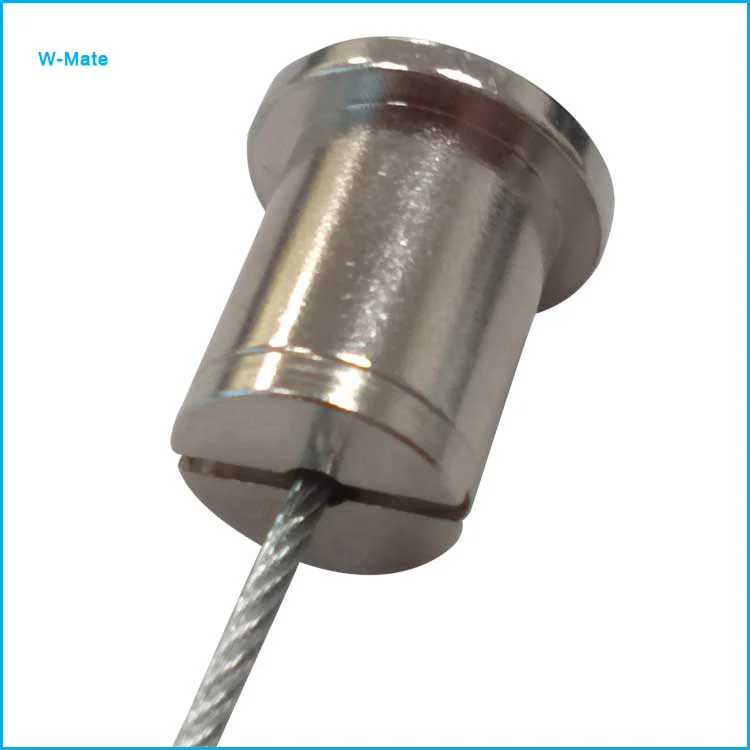 Регулируемый захват кабеля с наружной резьбой на проводном тросе, нижний выход для подвесной системы