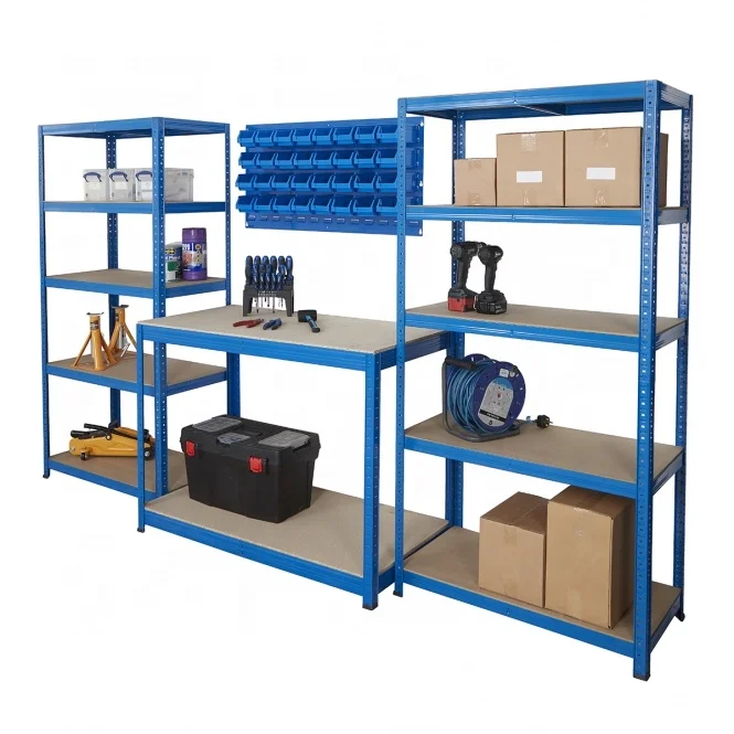 Garage Shelving 5 Tier Boltless Storage Racking Shelves Unit Metal Warehouse Shelving Heavy Duty Storage Shelves