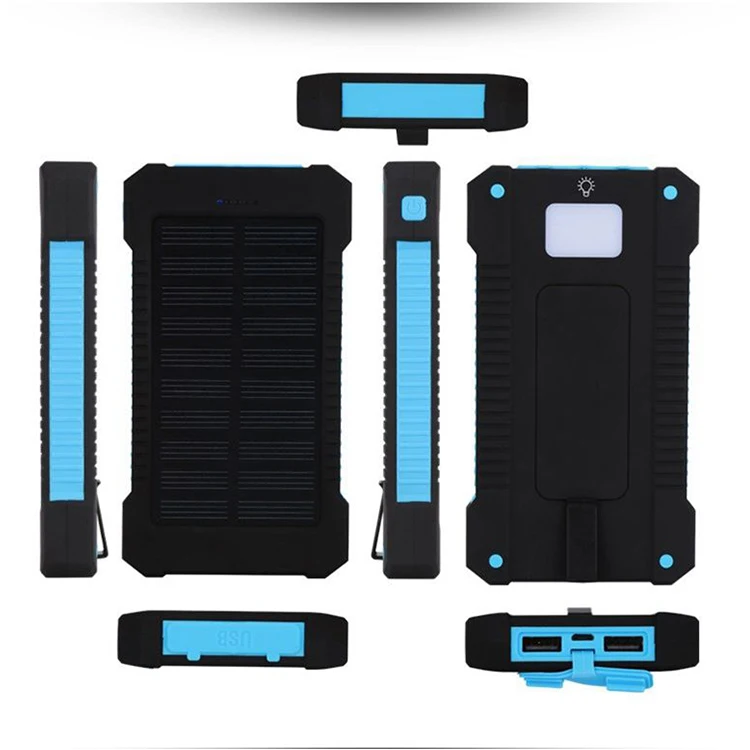 Waterproof high quality power banks solar powerbank 20000mah