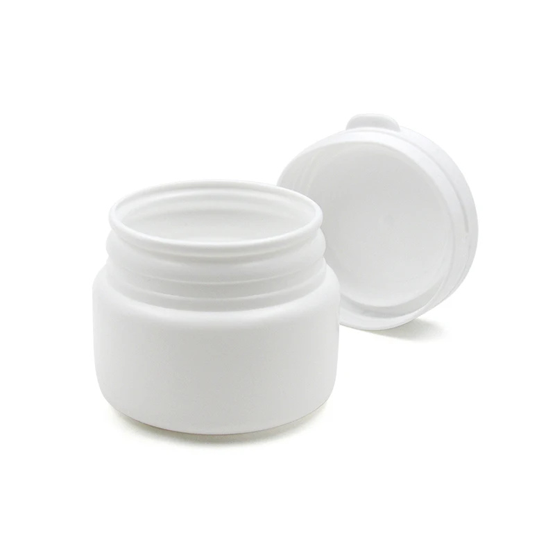50ml/80ml/100ml/120ml HDPE Plastic Bottle for Xylitol Chewing Gum Cream Jar Customized Color Round Flip Top Rip Pull Jars