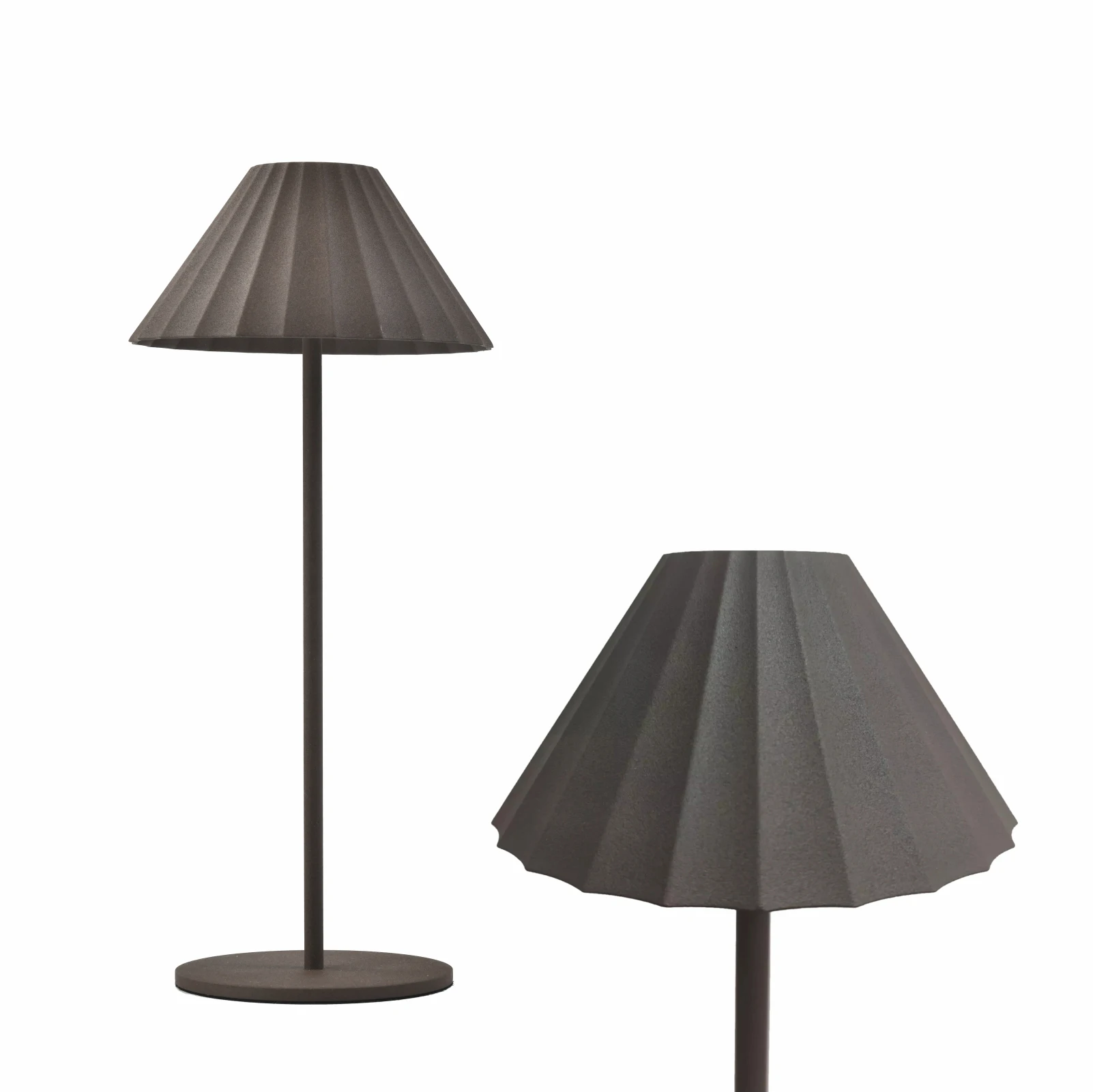 Portable Led Metal Cordless Art Table Lamps Rechargeable Ip54 Bedside Study Smart cordless table lamp