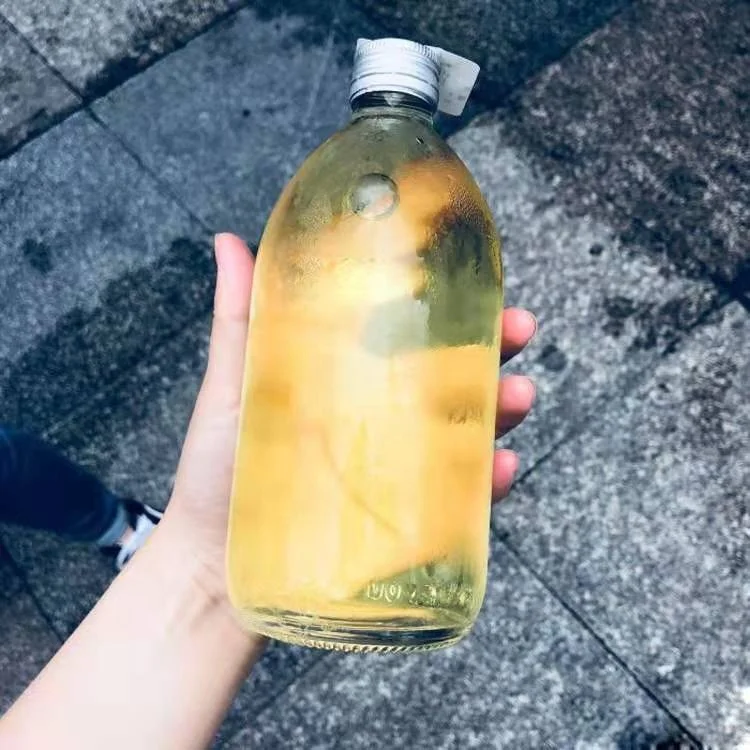 dropper frost 250ml french coffee cold brew jars beverage drinking glass bottles kombucha with metal aluminum cap