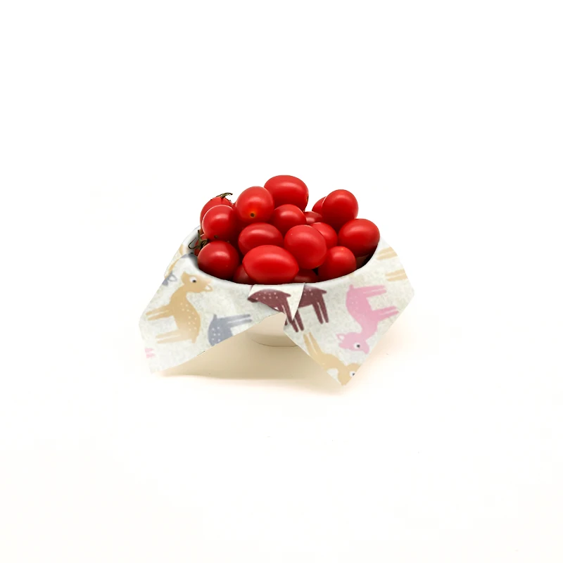 2022 Hot sale cheap eco friendly fresh-keeping cloth washable beeswax food wraps