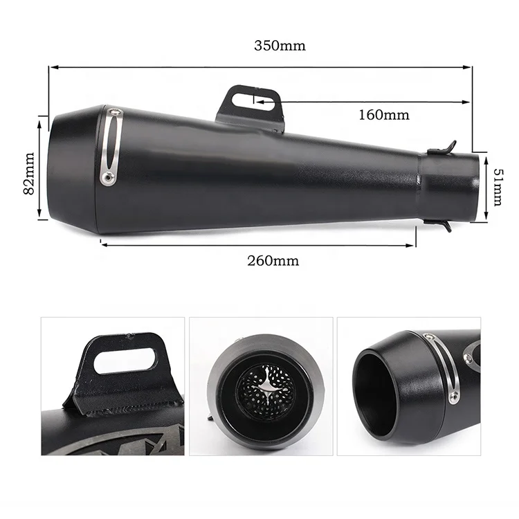 Customer cheap stainless steel bike exhaust system