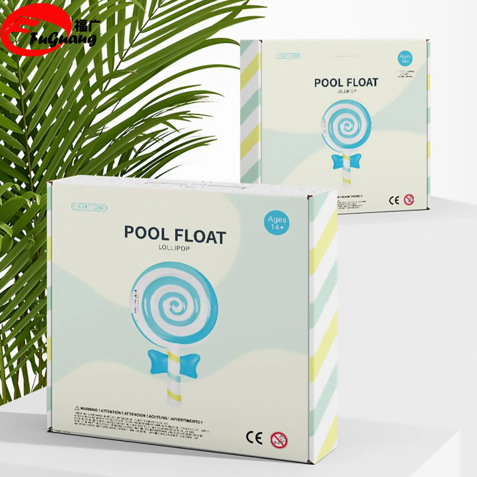 Beautiful colors summer water PVC inflatable float lollipop inflatable float beach pool inflatable paddle surf float toy