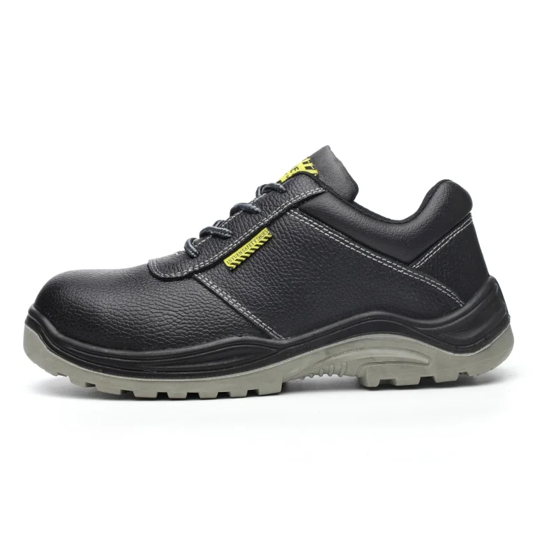 Steel toe /midsole anti-puncture pierce-resistant genuine leather safety shoes fashional