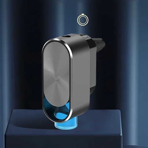 Luxury Smart Car Perfume Diffuser 120mAh Battery Powered Vent Clip Air Freshener Essential Oil Automotive Aroma Car Diffuser