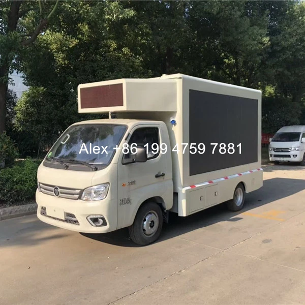 4x2 Foton M1 бензиновый светодиодный цифровой рекламный щит