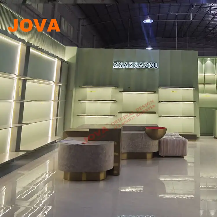 Modern shoes shop design ideas wall display shelves racks for store interior decor