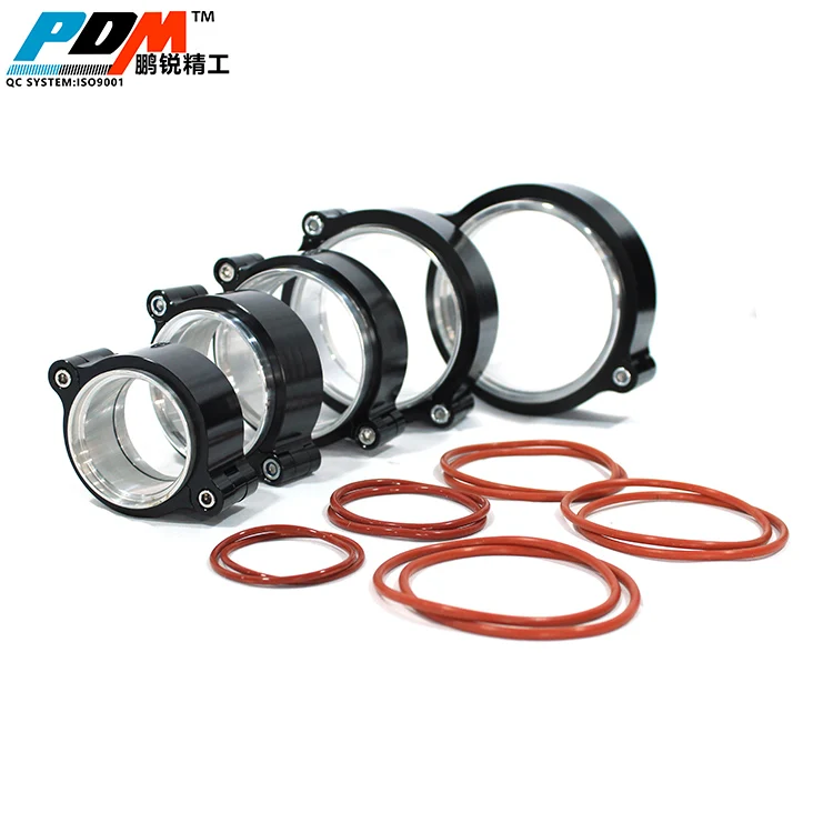 HD Clamp for Tube in Stock CNC Machining Billet Aluminium Anodized Black Silver