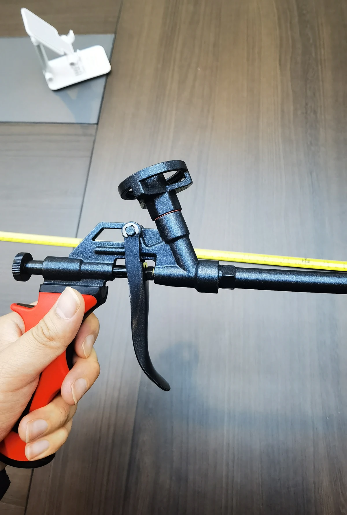 Pu sealant gun Plated Pu Spray Foam Gun Tefflon Coated OEM Accepted Stainless Steel Copper head for Installation