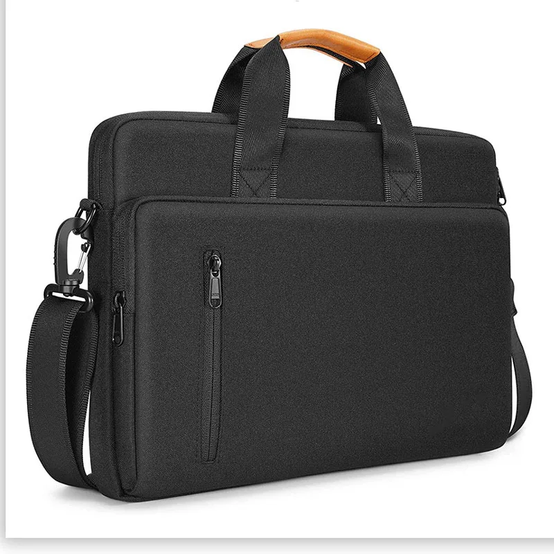 Wholesale Custom Laptop Briefcase Bag Waterproof Business Laptop Bags Covers For Macbook Pro Air 13 14 15 Case Leather