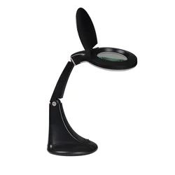 Best Selling Magnifying Glasses Lights Foldable Dimming Modes Power Supply Desk Magnifying Lamp