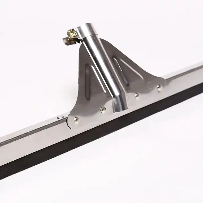 HQ0027 triangle gold metal floor squeegee with red EVA 18 inches wide