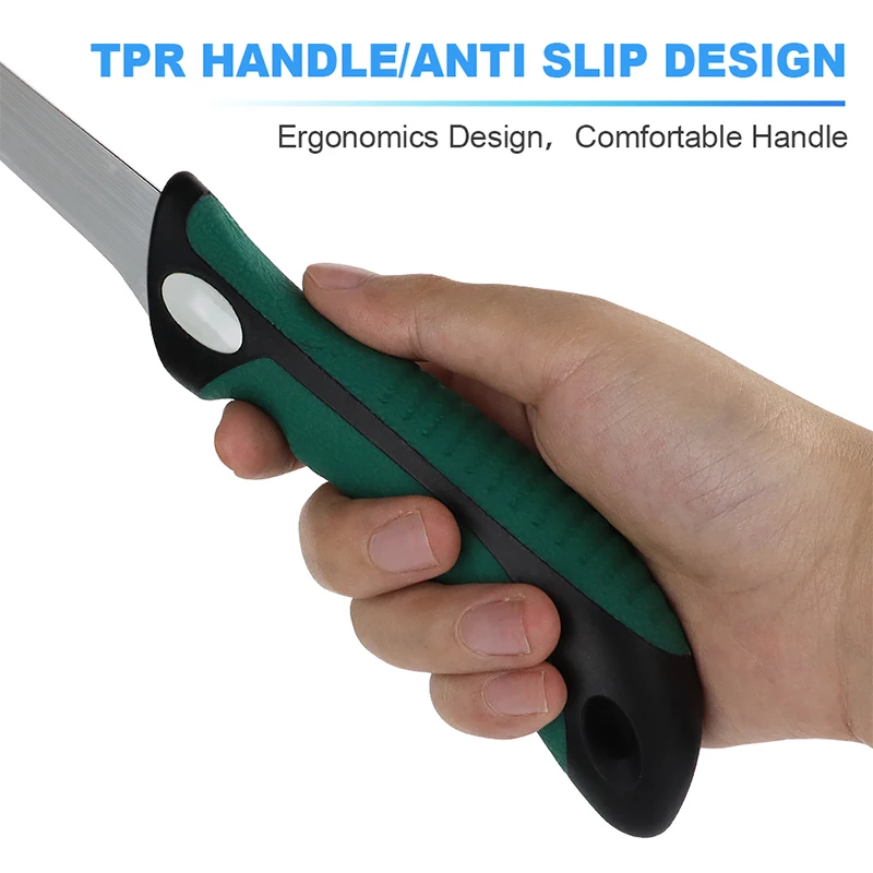 SUNSHINE Customizable Outdoor Non-slip Coating Blade Fishing Fillet Knife with Colorful Handle Float Fishing Knife