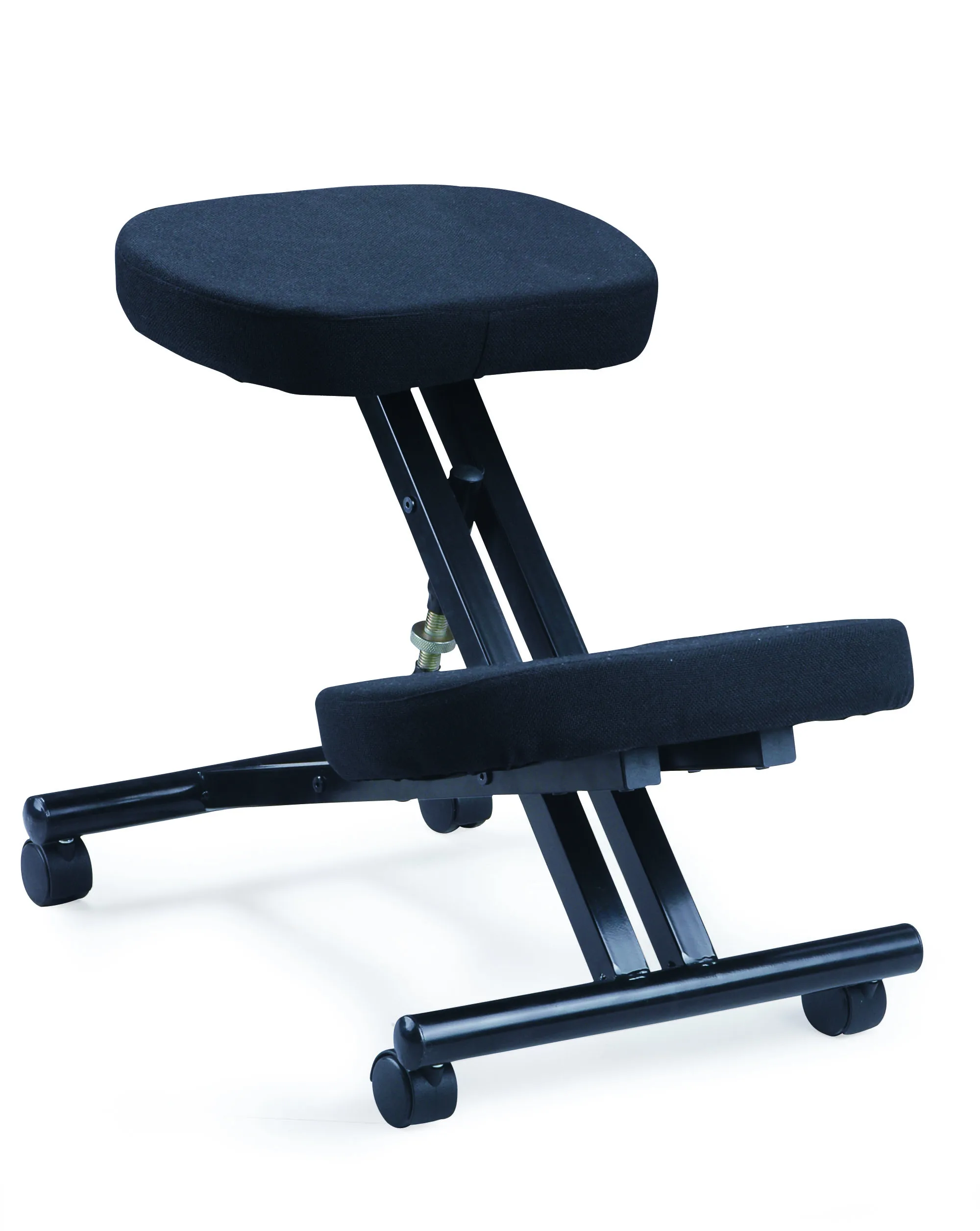 JUST HOME Ergonomic kneeling chair Metal casters adjustable upright position back office study chair