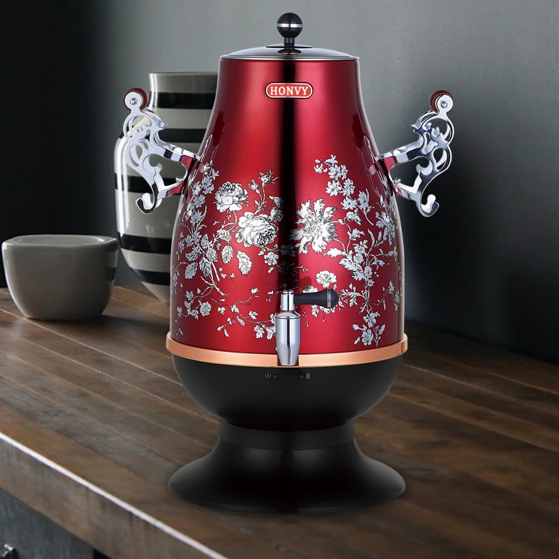 Classic Stainless steel  304 5L Electric Russian Type Tea Maker Samovar For Tea and Coffee Home