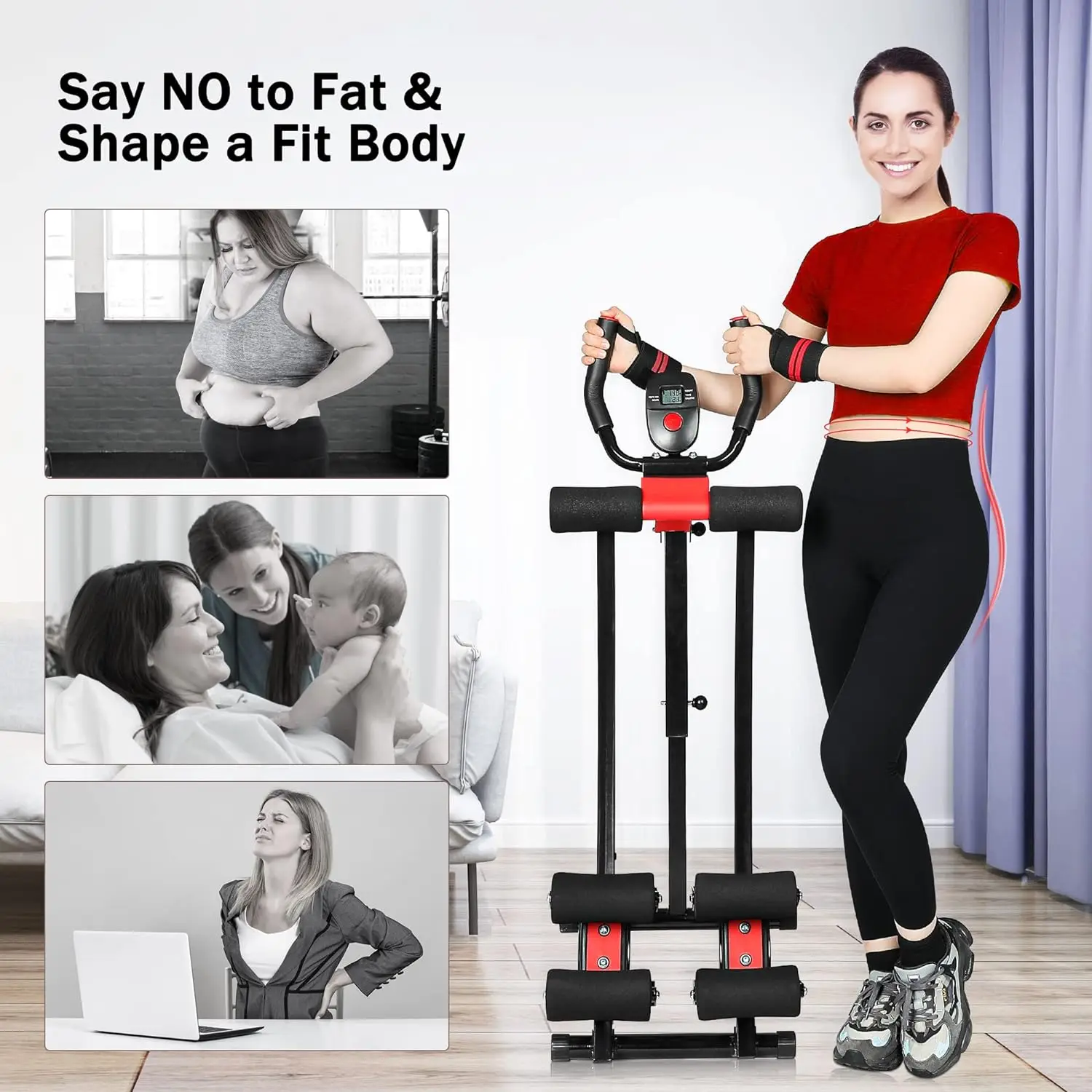Ab Women Exercise Fitness Trainer Core Abs Exercise Machine Fitness Core & Abdominal Trainers AB Workout Machine