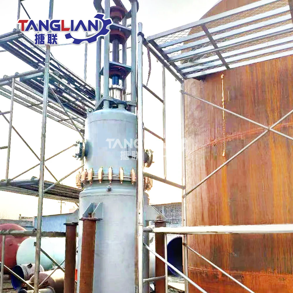 Low operating temperature thin film evaporator with high evaporation rate Thin film evaporator industrial