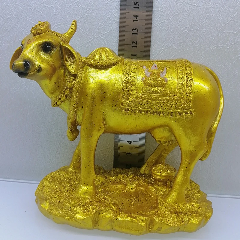 Artsculp Supply Poly Resin Hindu God Nandideva Nandikeshwara kamdhenu shiva bull vahana nandi